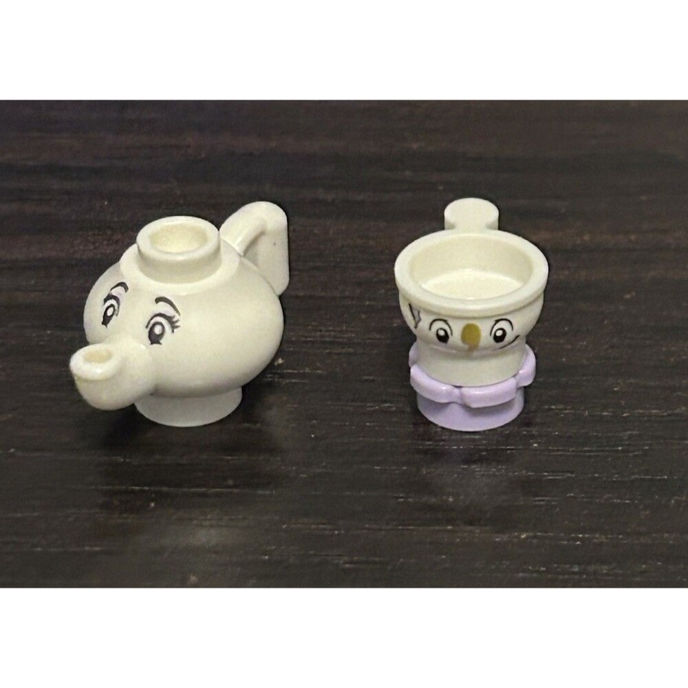 LEGO Mrs. Potts CHIP Beauty Beast Figure Teapot Cup Face Disney Minifigure Piece
